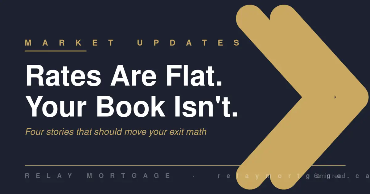 Rates Are Flat. Your Book Isn’t.